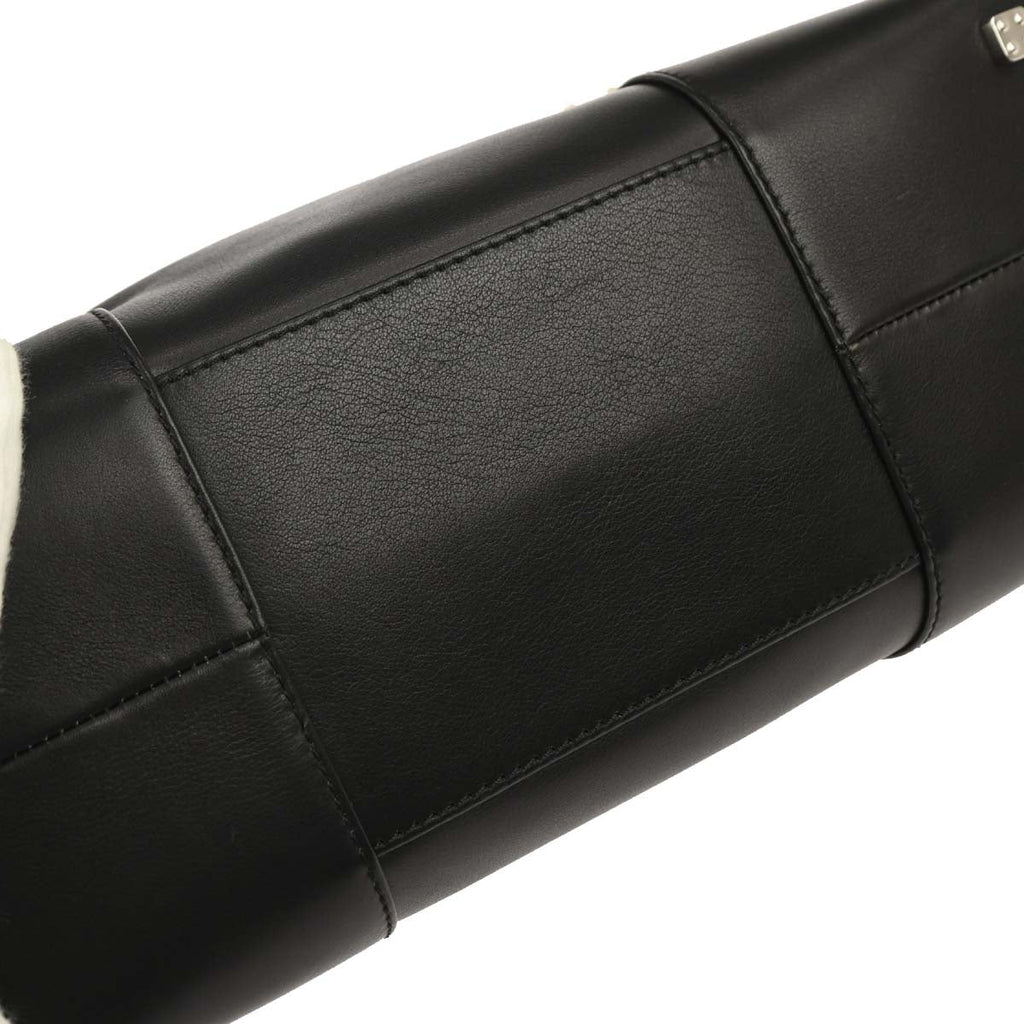 Loewe Black Leather Tote Handbag