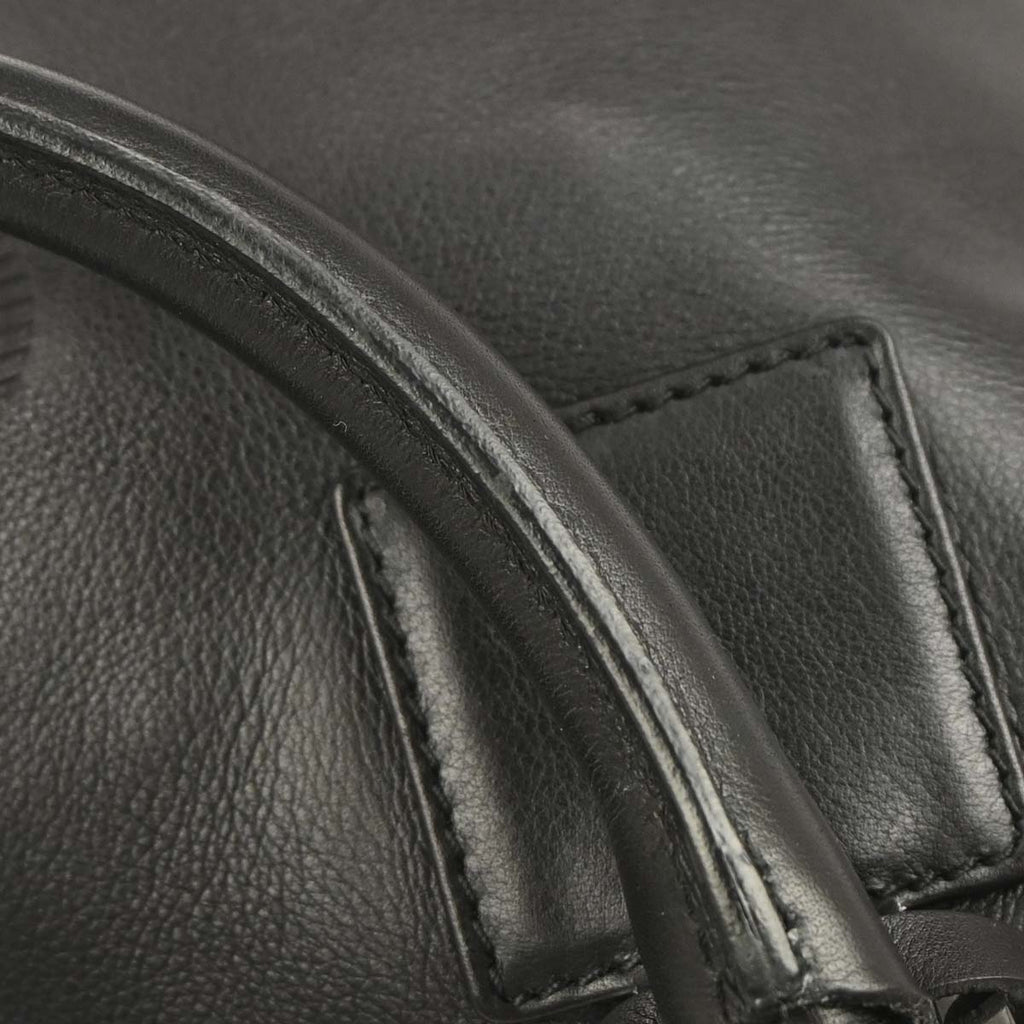 Loewe Black Leather Tote Handbag