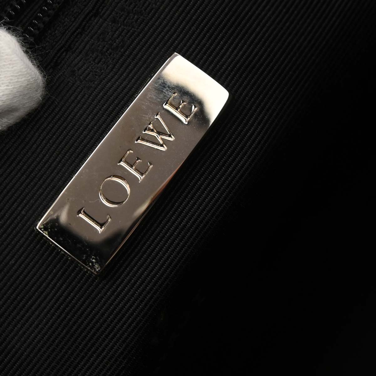 Loewe Black Leather Tote Handbag