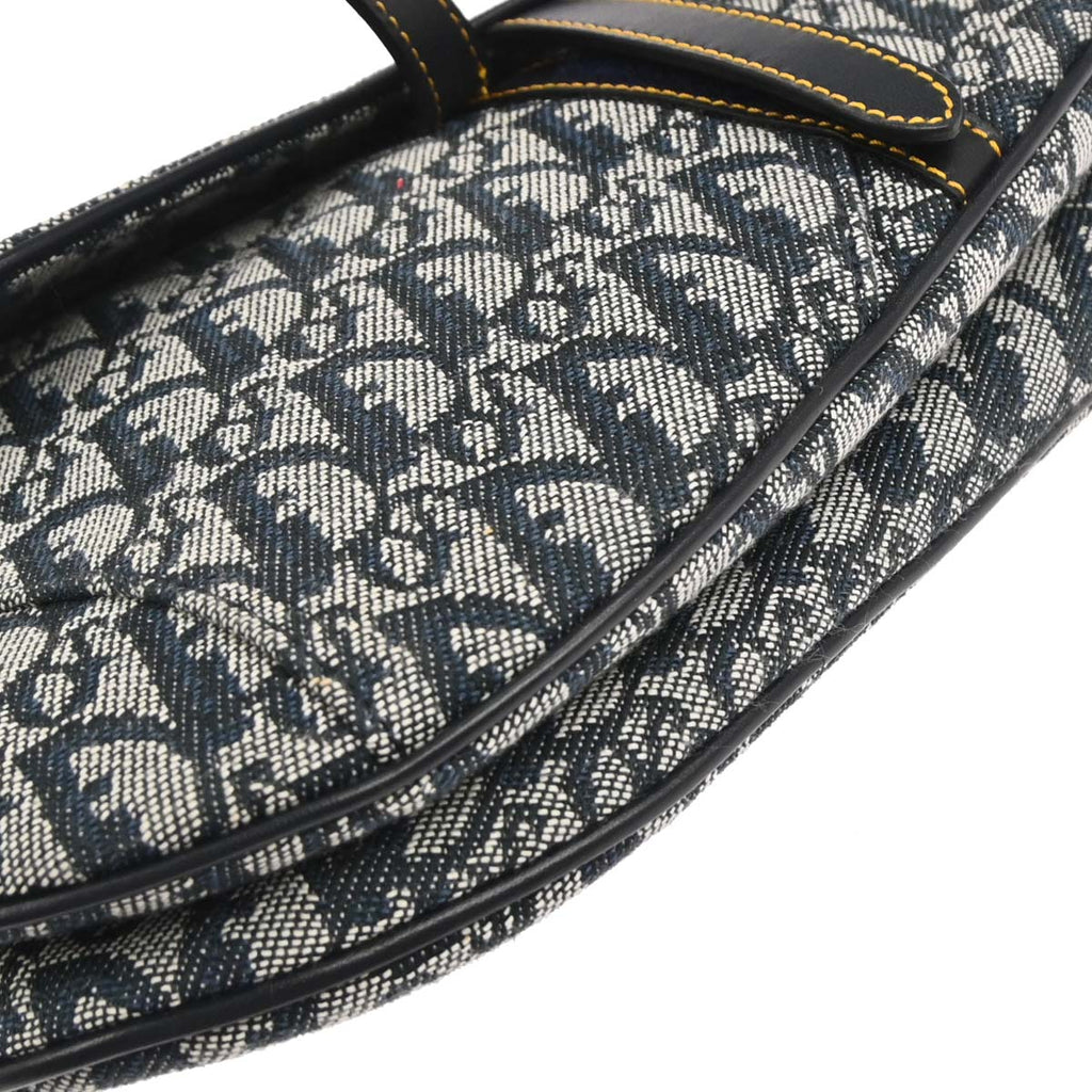 Christian Dior Navy Trotter Saddle Handbag