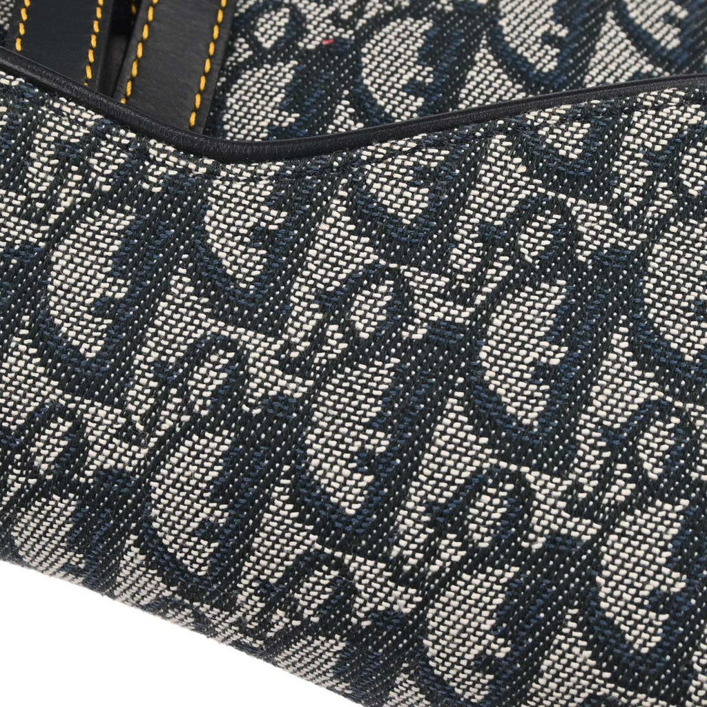 Christian Dior Navy Trotter Saddle Handbag