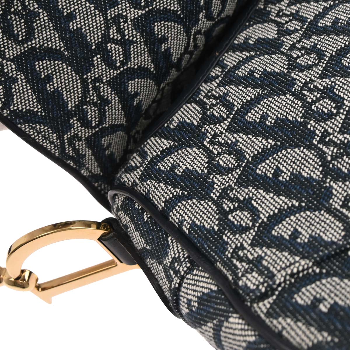 Christian Dior Navy Trotter Saddle Handbag