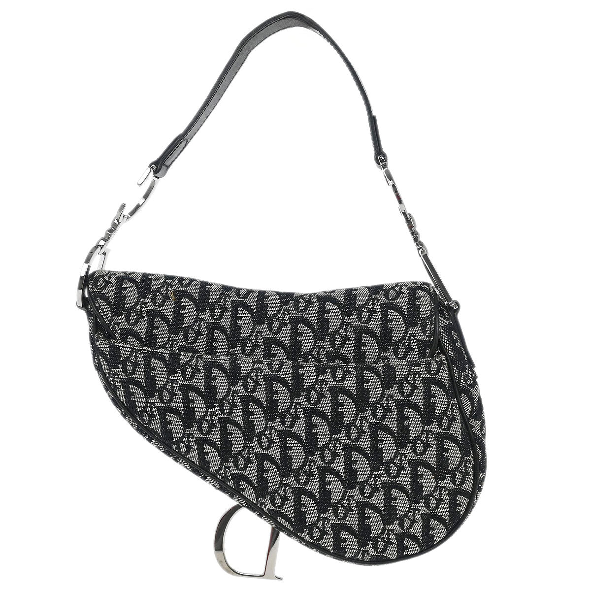 Christian Dior Black Trotter Saddle Handbag