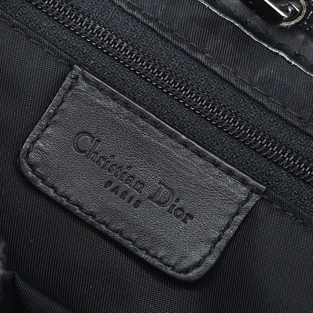 Christian Dior Black Trotter Saddle Handbag