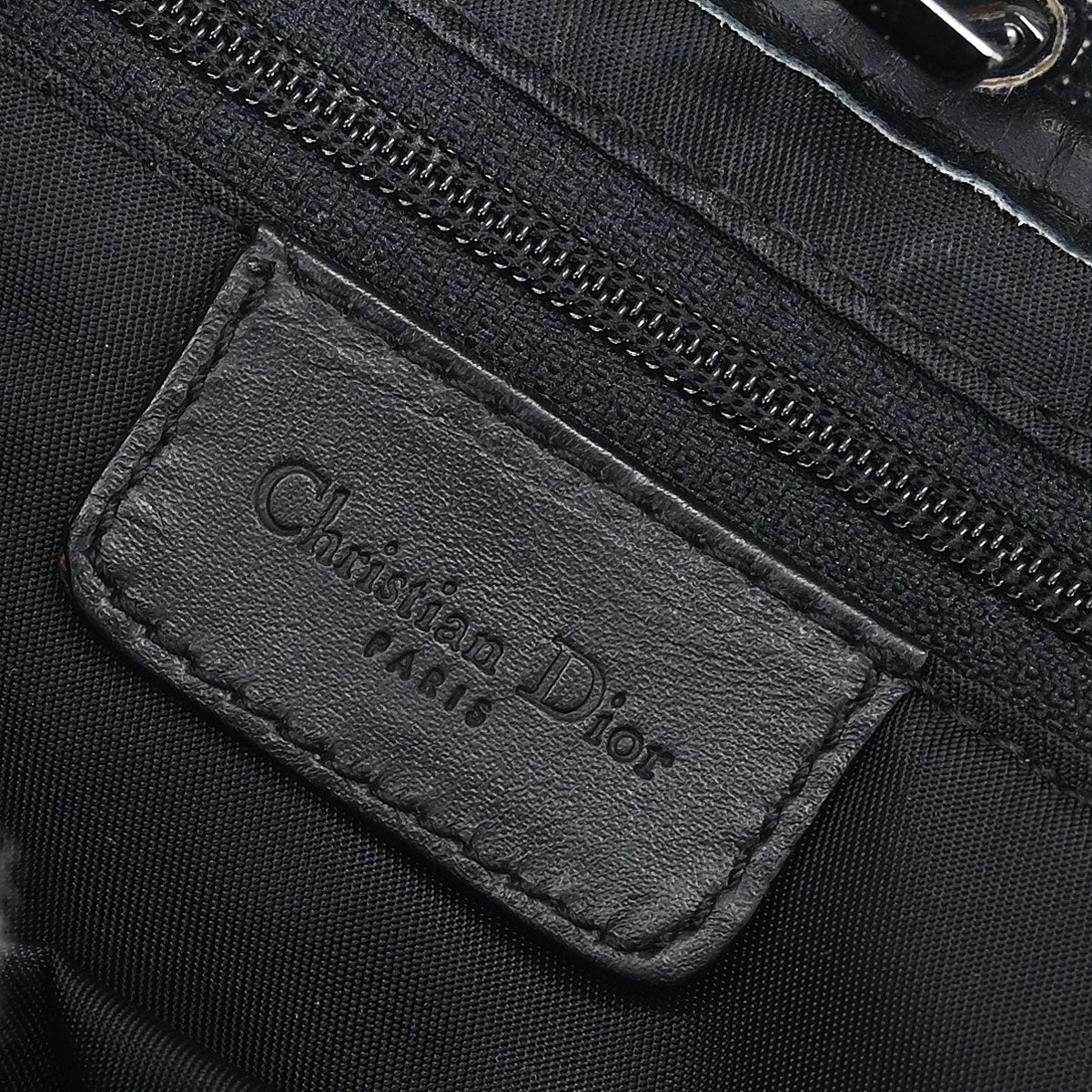Christian Dior Black Trotter Saddle Handbag