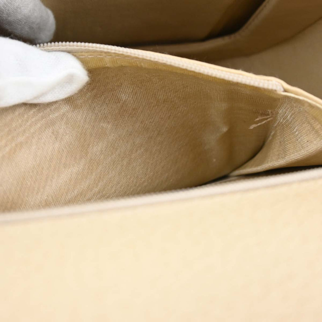Gucci Light Beige Pigskin Bamboo 2way Handbag