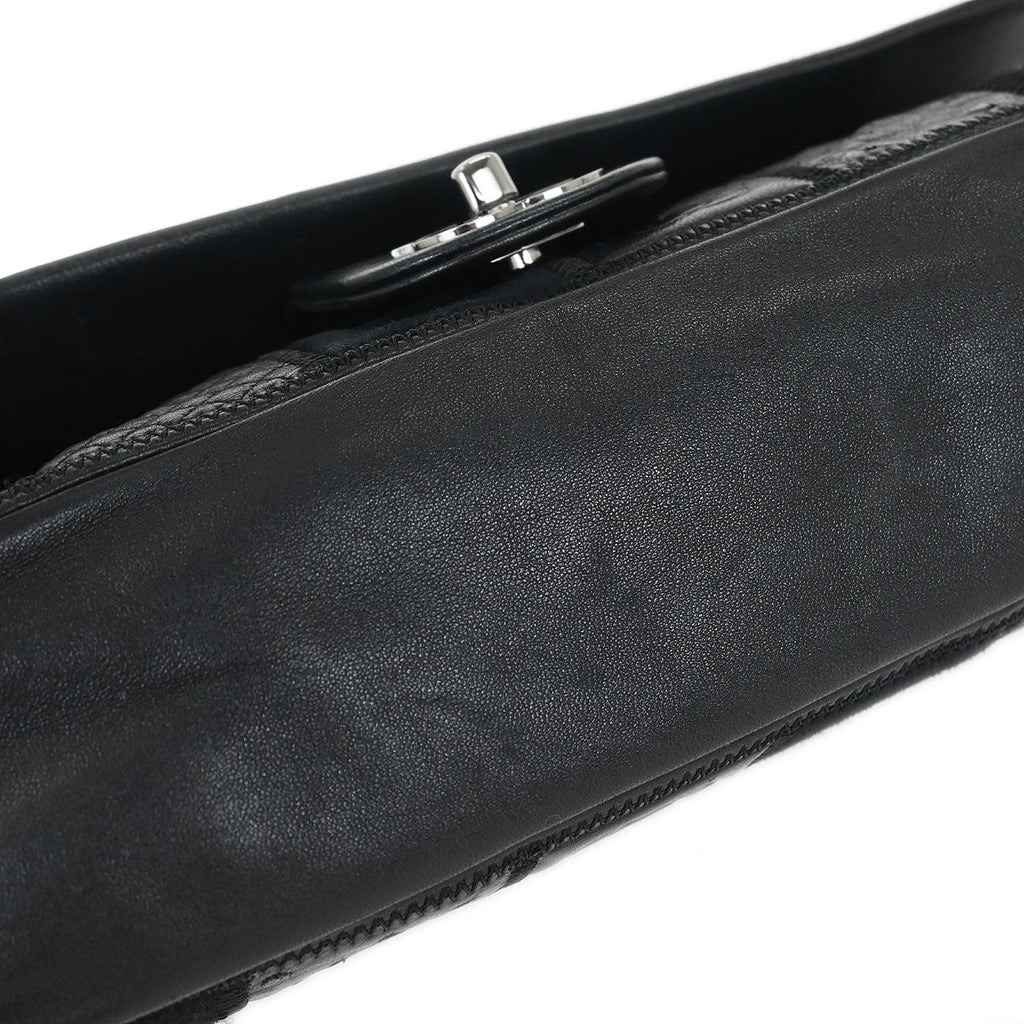 Chanel * Black Icon Patchwork Single Flap Shoulder Bag