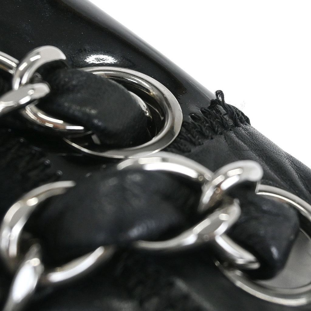 Chanel * Black Icon Patchwork Single Flap Shoulder Bag