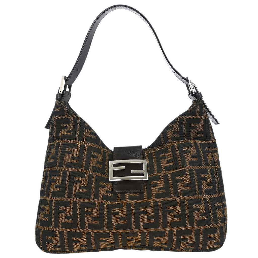 Fendi Brown Canvas Zucca Handbag