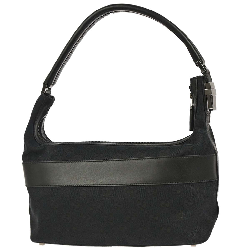 Gucci Black Canvas GG Handbag