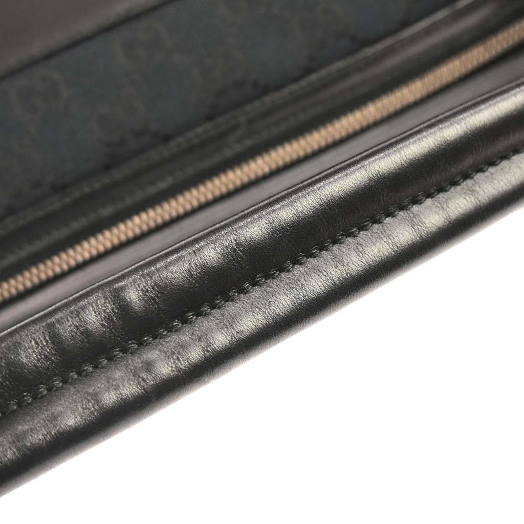 Gucci Black Canvas GG Handbag