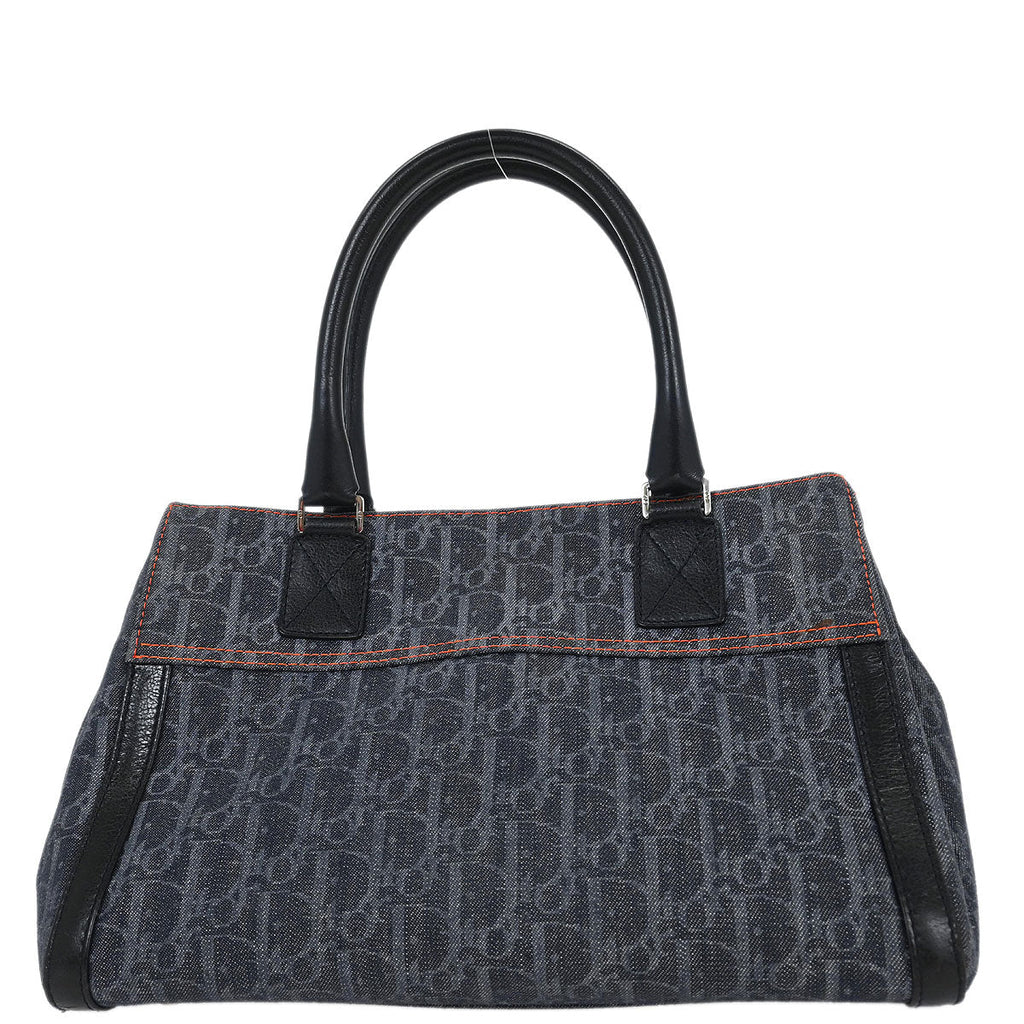 Christian Dior Navy Trotter Flight Handbag