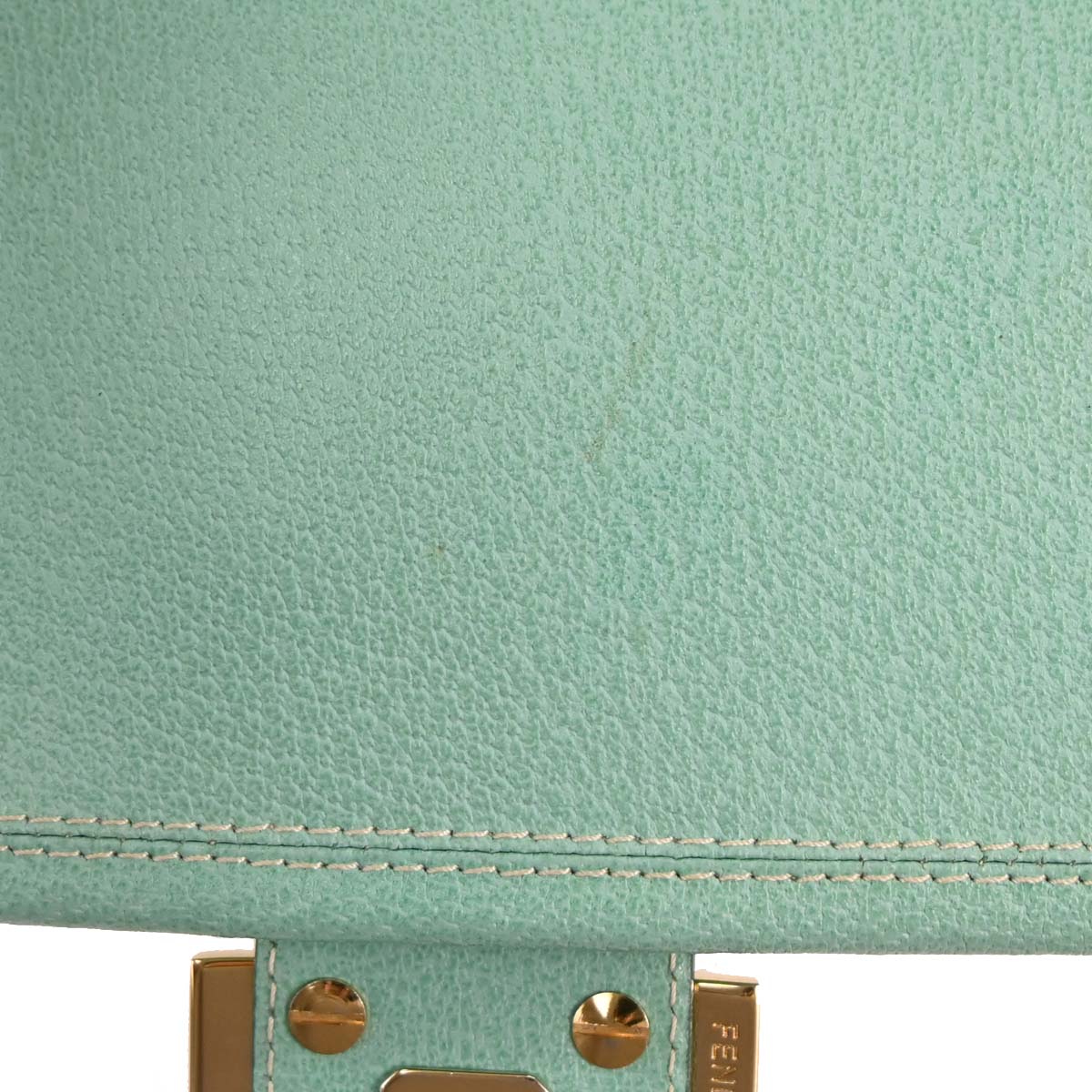 Fendi Emerald Green Leather Mamma Baguette Handbag