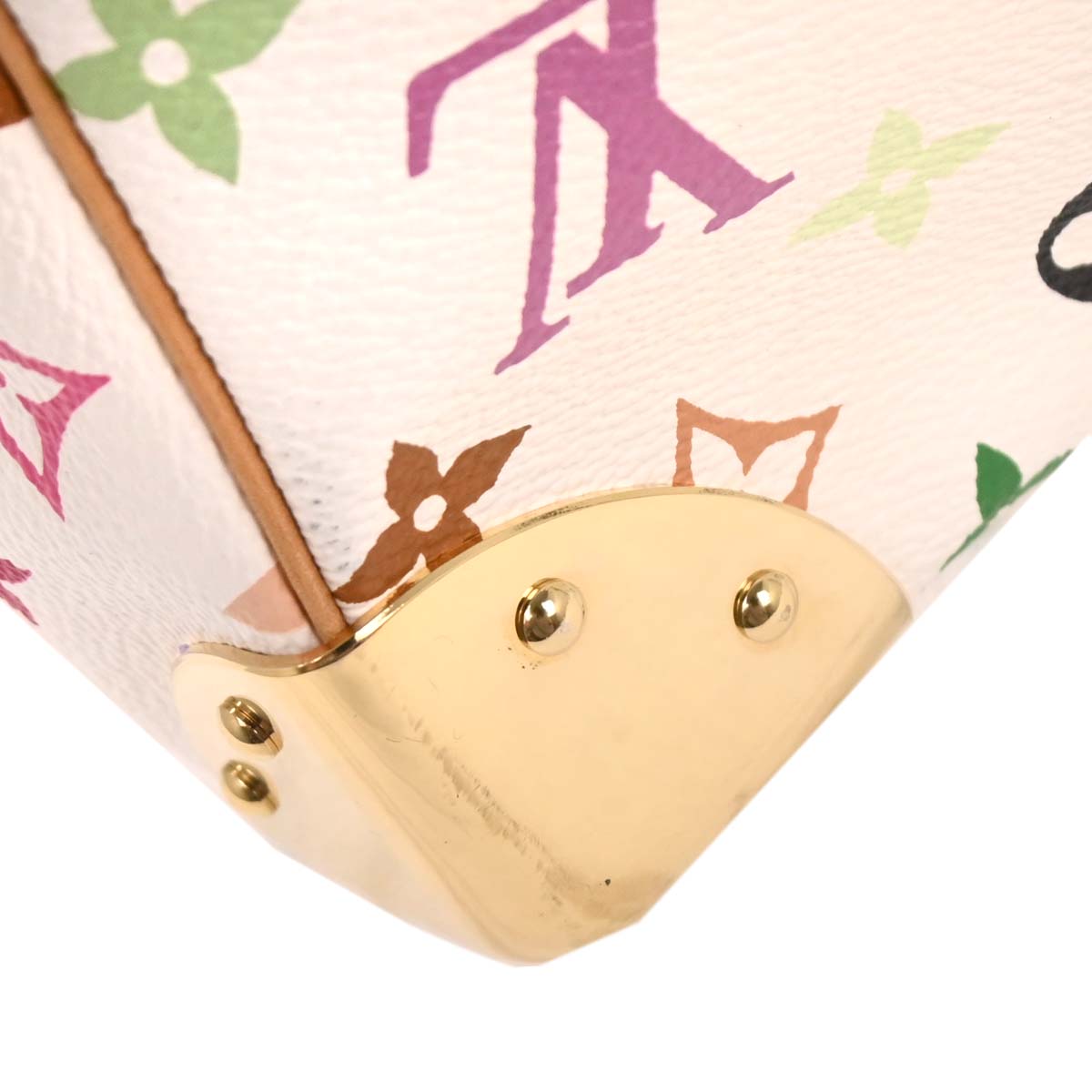 Louis Vuitton 2004 White Monogram Multicolor Keepall 45 Handbag M92641