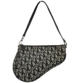 Christian Dior Black Trotter Saddle Handbag