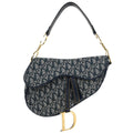Christian Dior Navy Trotter Saddle Handbag
