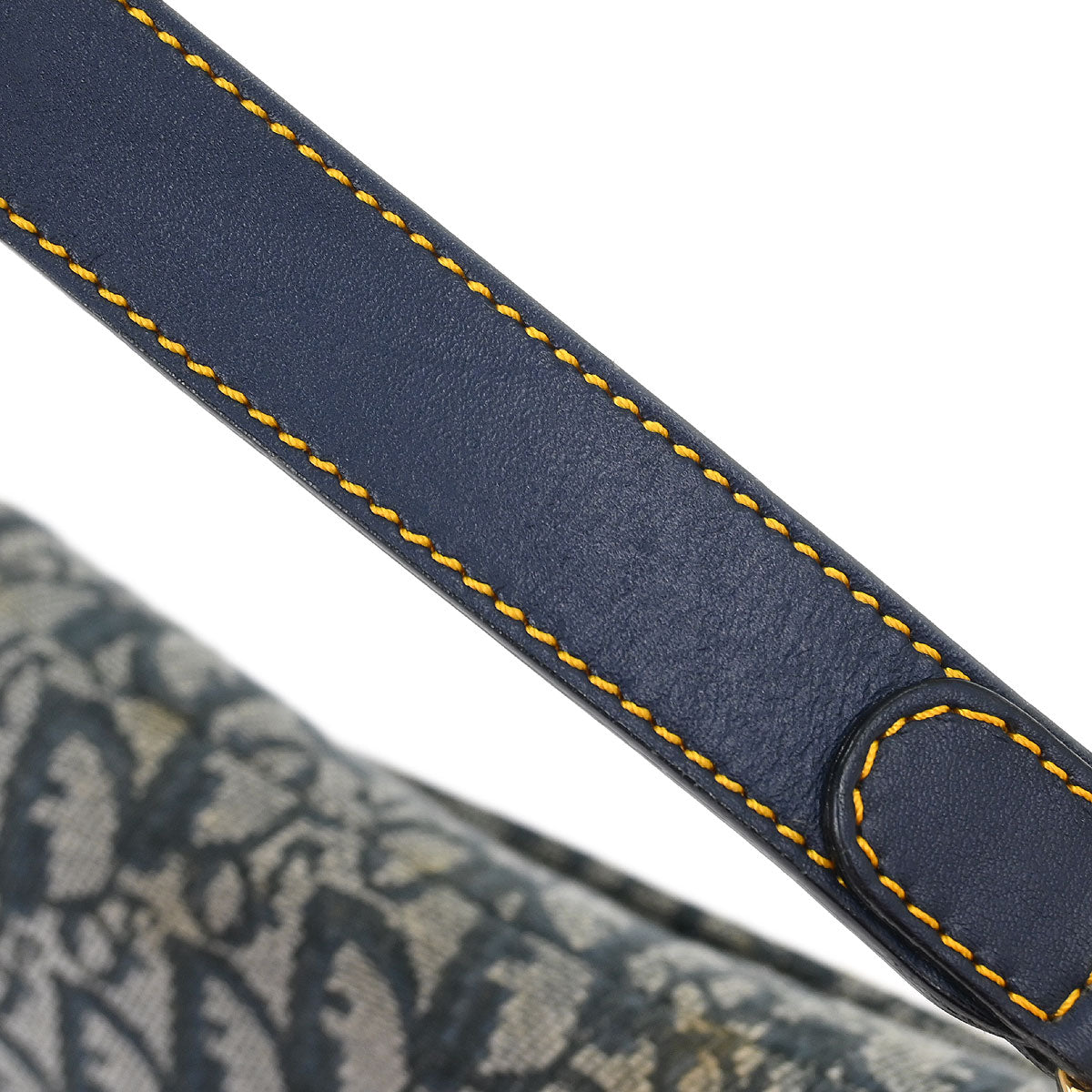 Christian Dior Navy Trotter Saddle Handbag