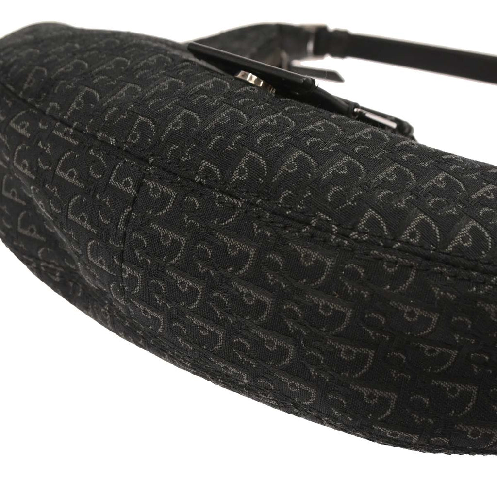 Christian Dior Black Canvas Street Chic Trotter Handbag