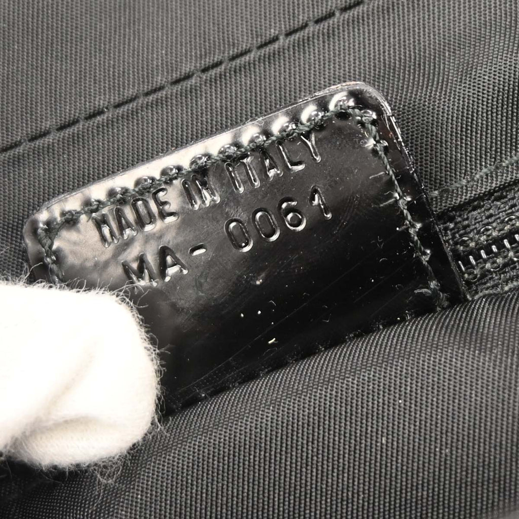 Christian Dior Black Patent Leather Trotter Malice Handbag