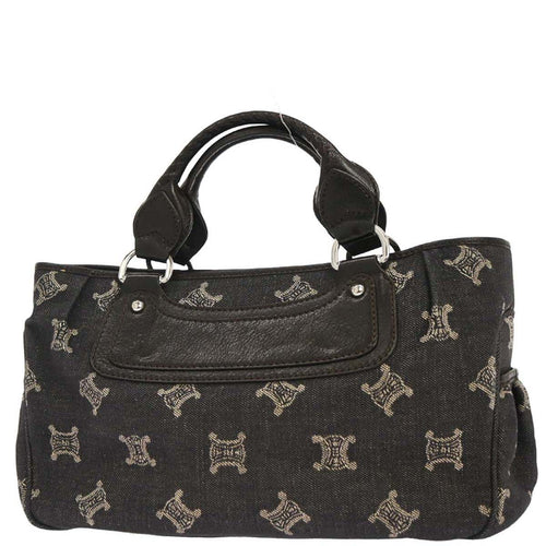 Celine * Black Denim Boogie Bag Handbag