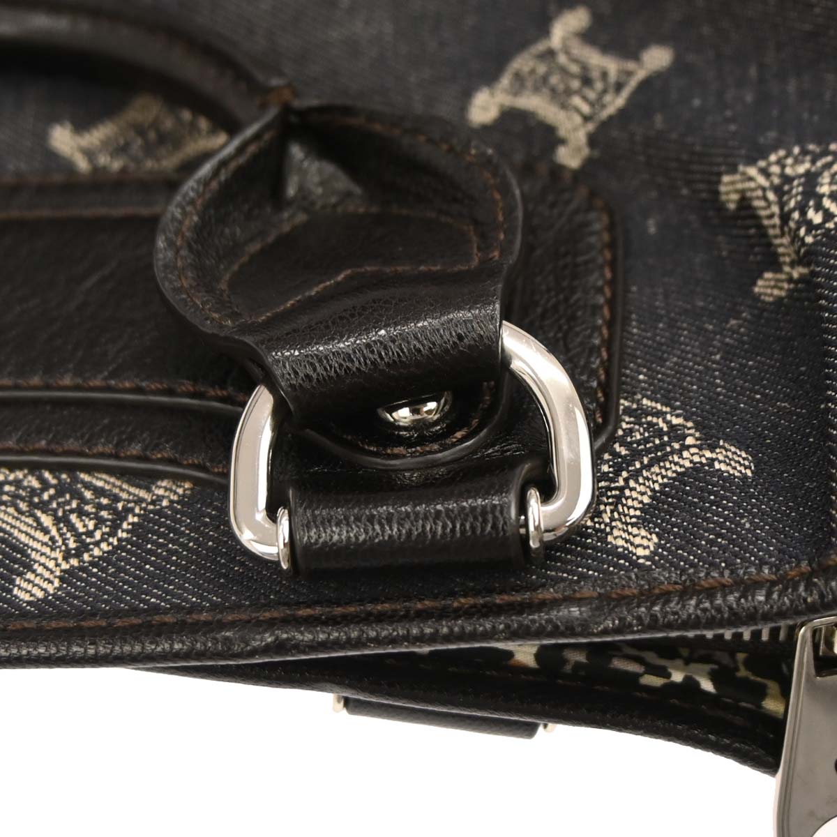 Celine * Black Denim Boogie Bag Handbag