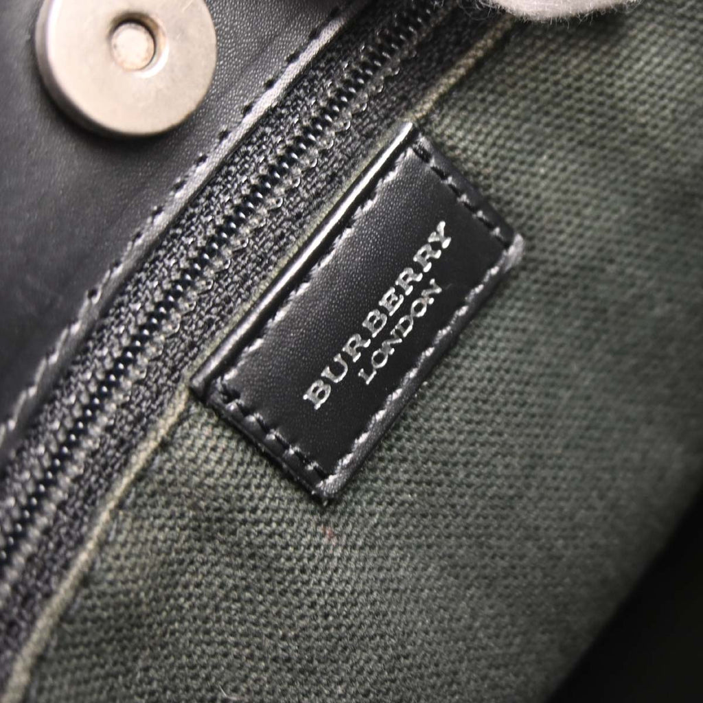 Burberry Beige Black Burberry Check Tote Bag