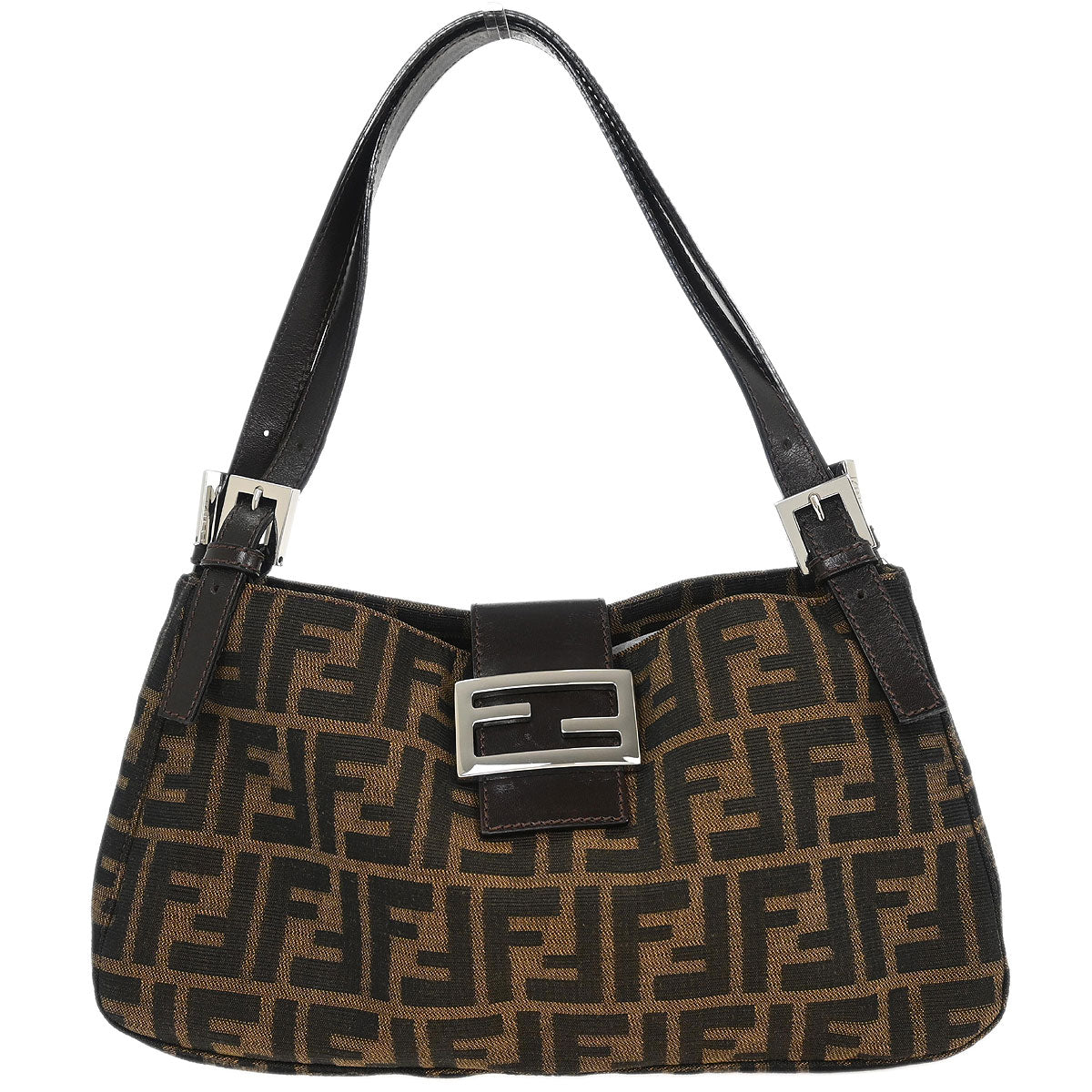 Fendi Brown Canvas Zucca Handbag