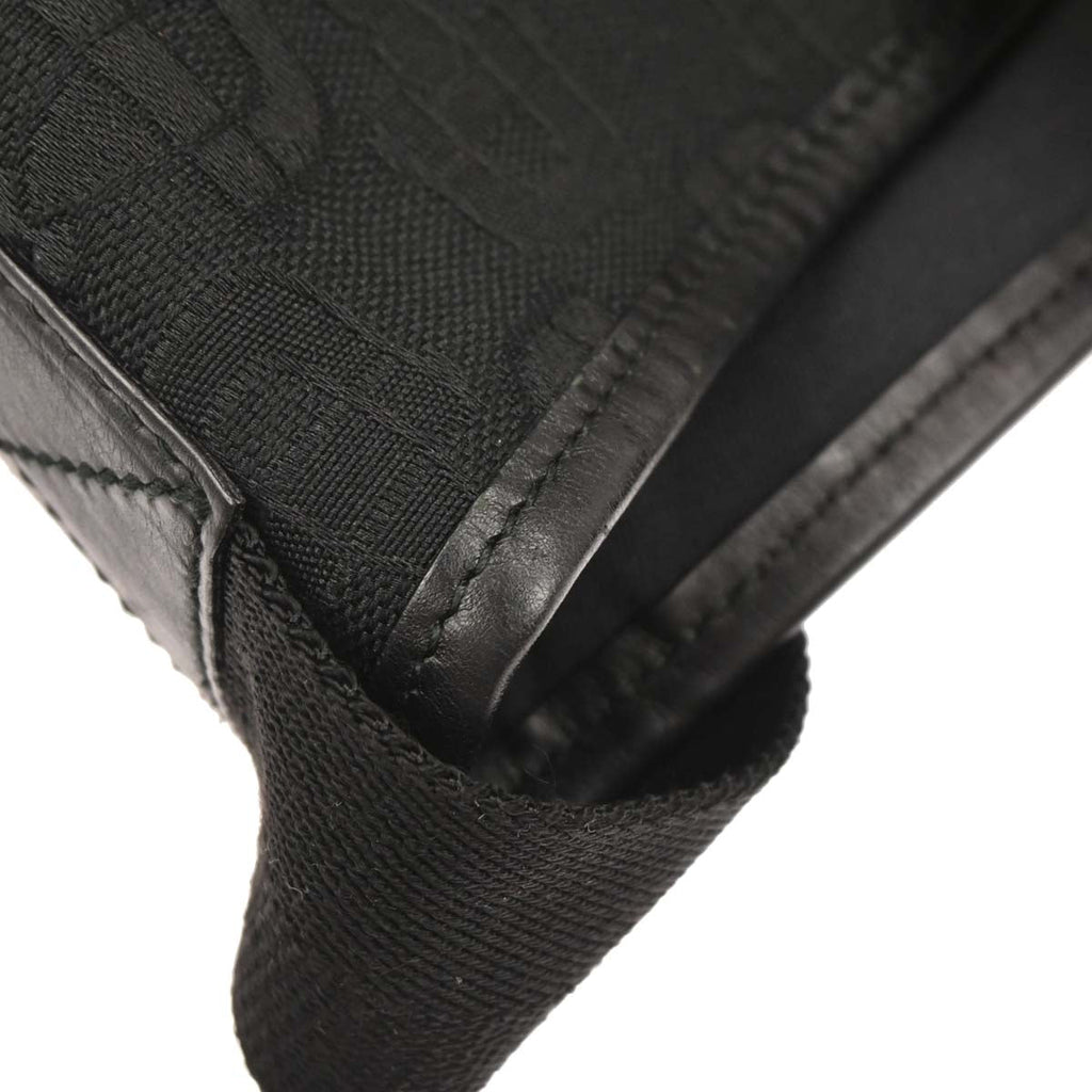 Gucci Black Canvas Tote 2way Shoulder Handbag