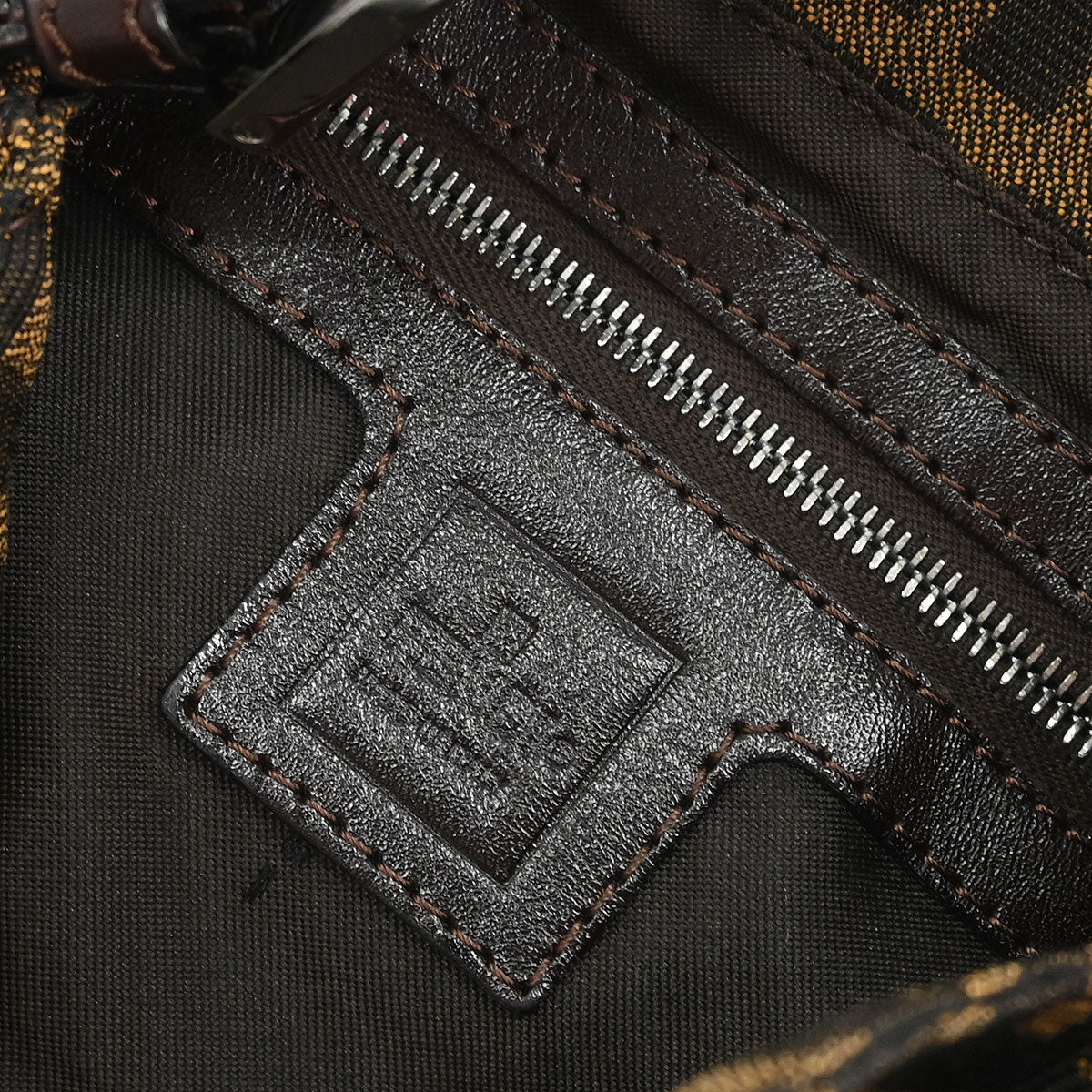 Fendi Brown Canvas Zucca Handbag