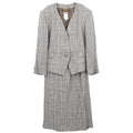 Celine Setup Suit Jacket Skirt Brown #44