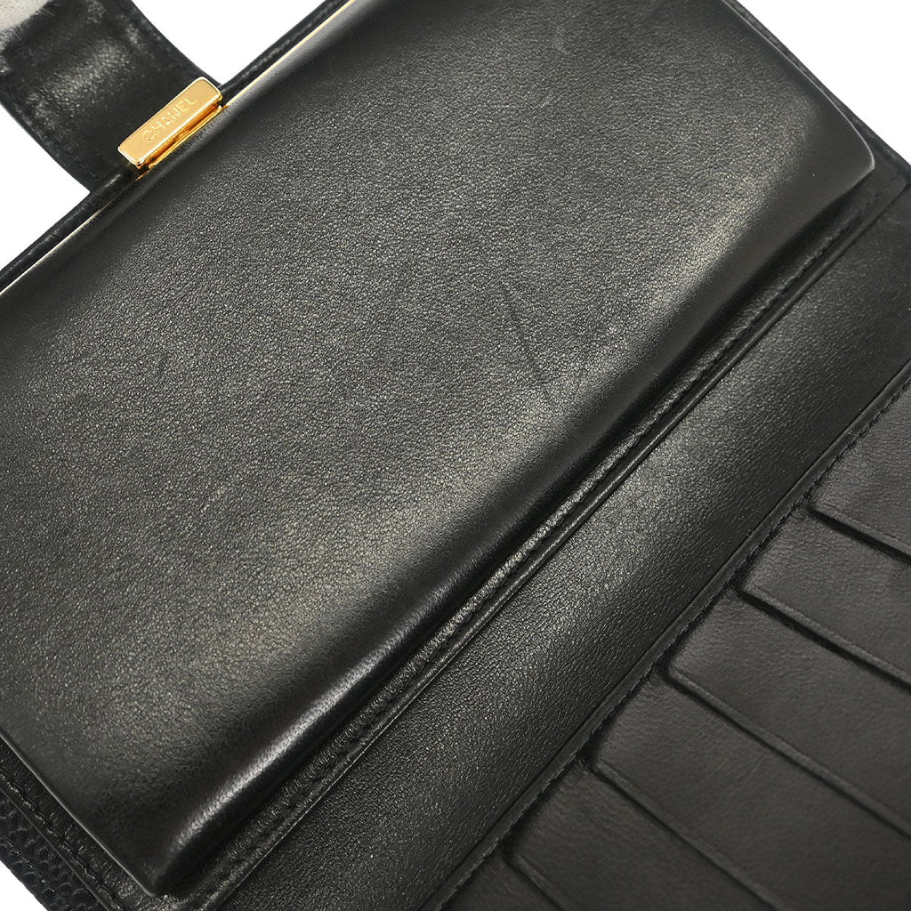 Chanel 2000-2002 Black Caviar Long Wallet