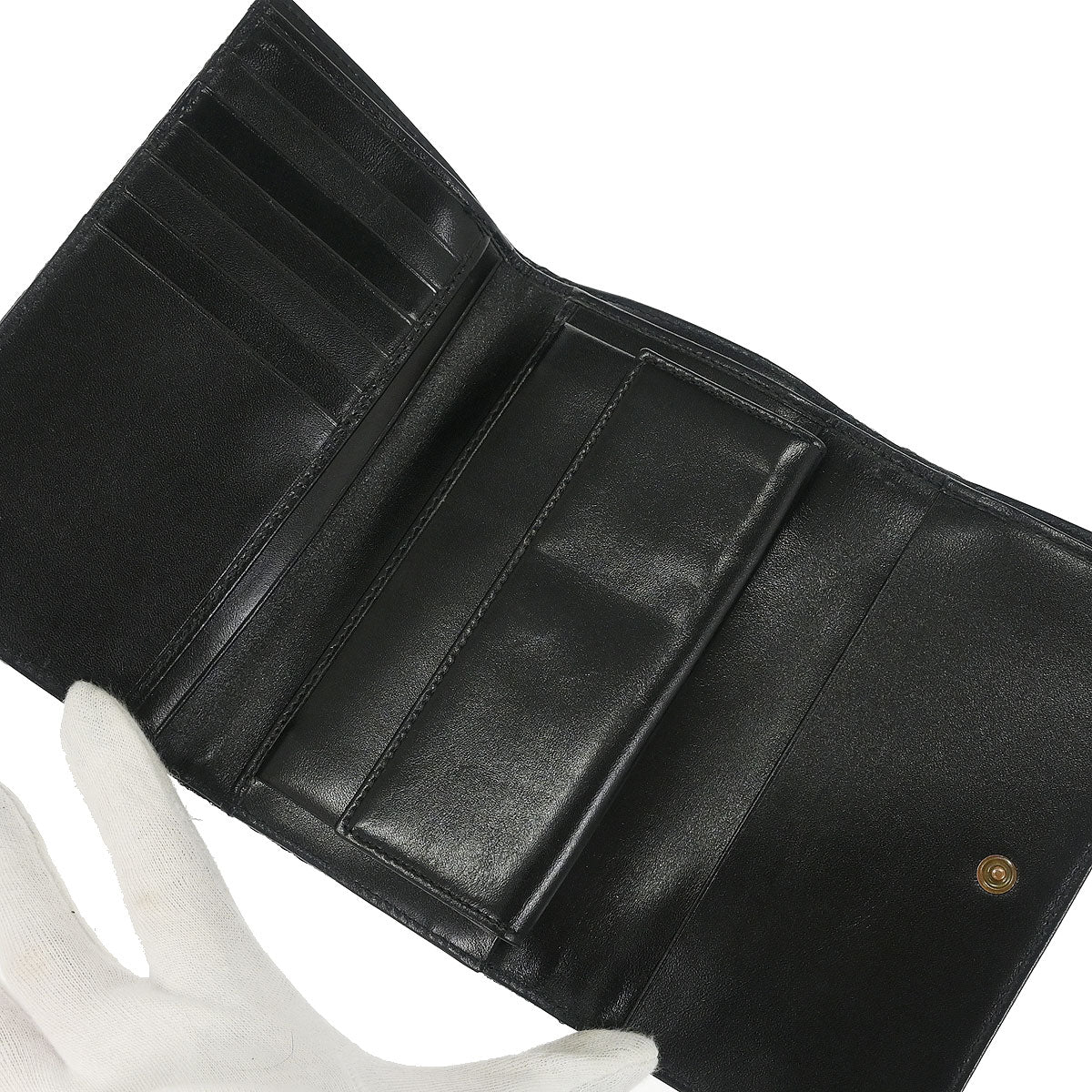 Fendi Brown Zucchino Trifold Wallet