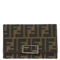 Fendi Brown Zucca Trifold Wallet