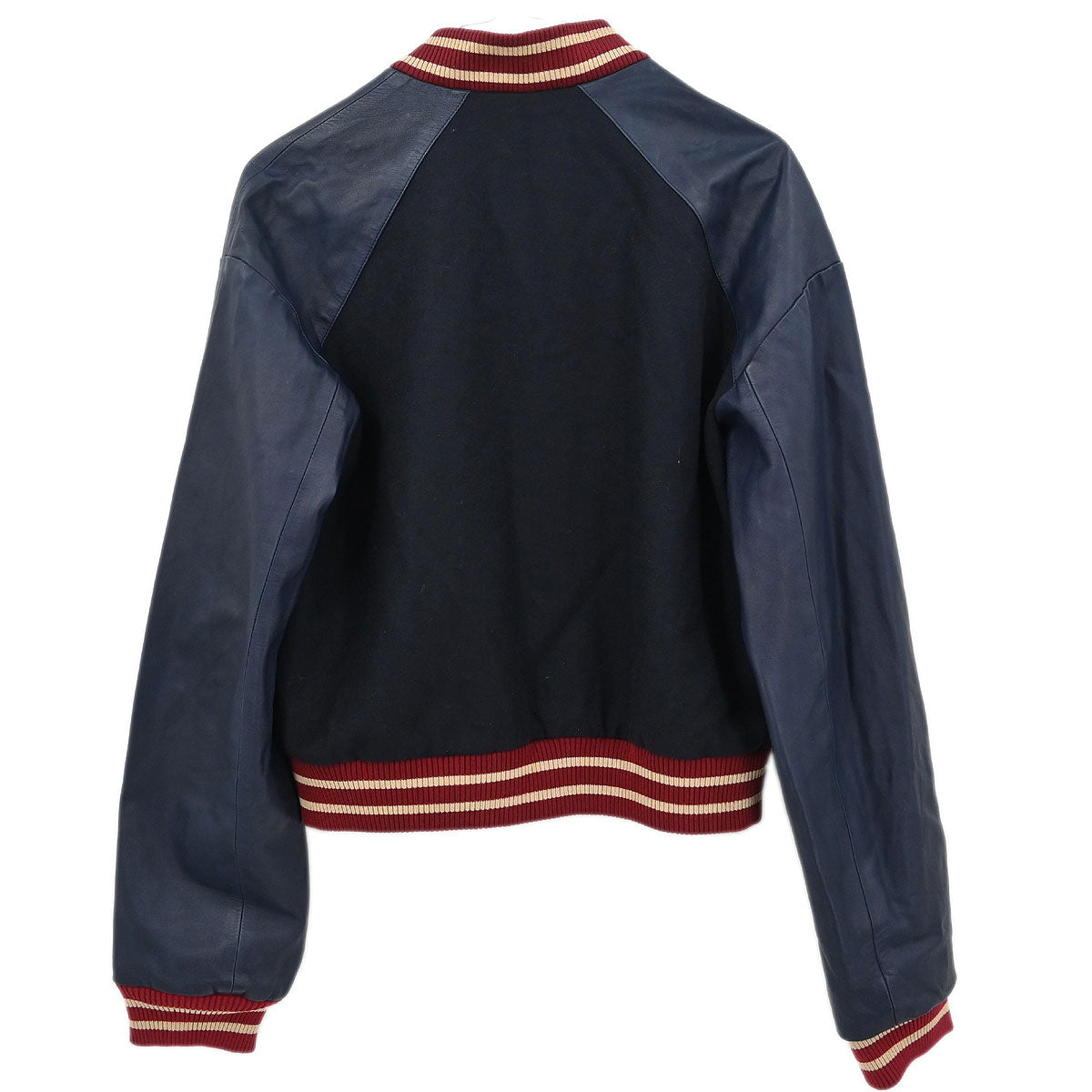 Chanel 2004 Sport Line Spring Letterman Bomber Jacket Navy #36