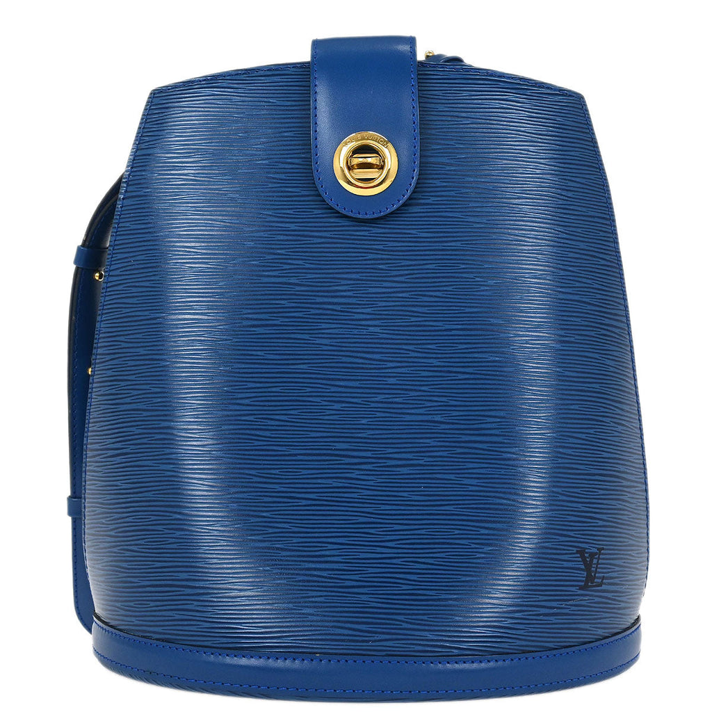 Louis Vuitton 1993 Blue Epi Cluny Shoulder Bag M52255