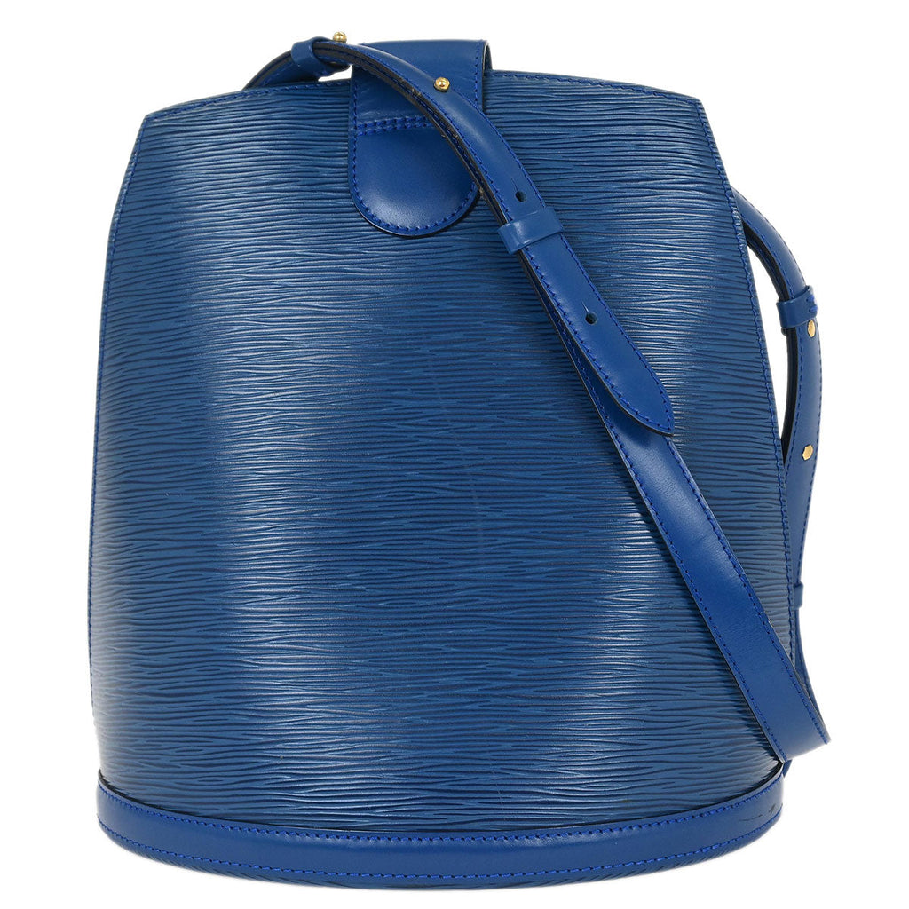 Louis Vuitton 1993 Blue Epi Cluny Shoulder Bag M52255