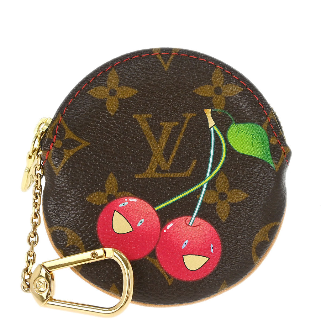 Louis Vuitton 2005 Cherry Porte Monnaie Rond Coin Case Wallet M95043