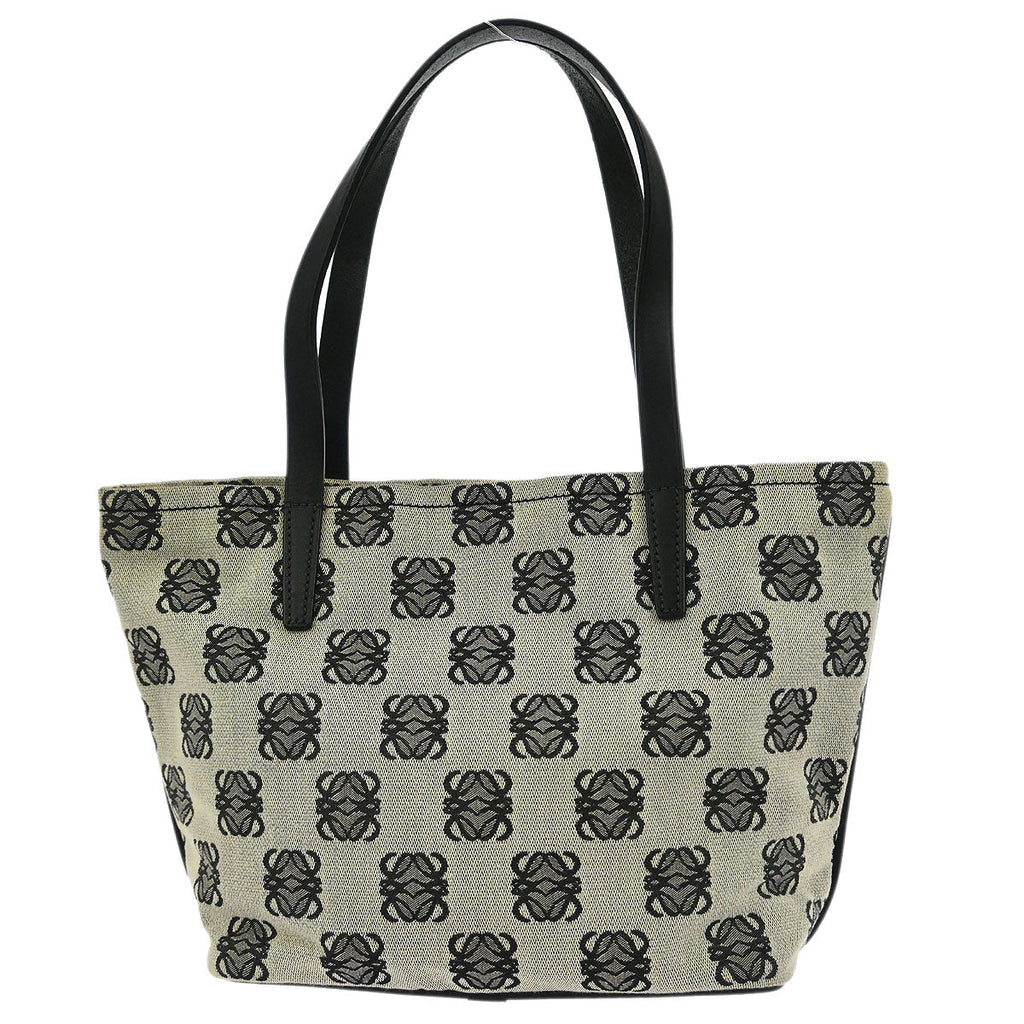 Loewe * Black Canvas Tote Handbag