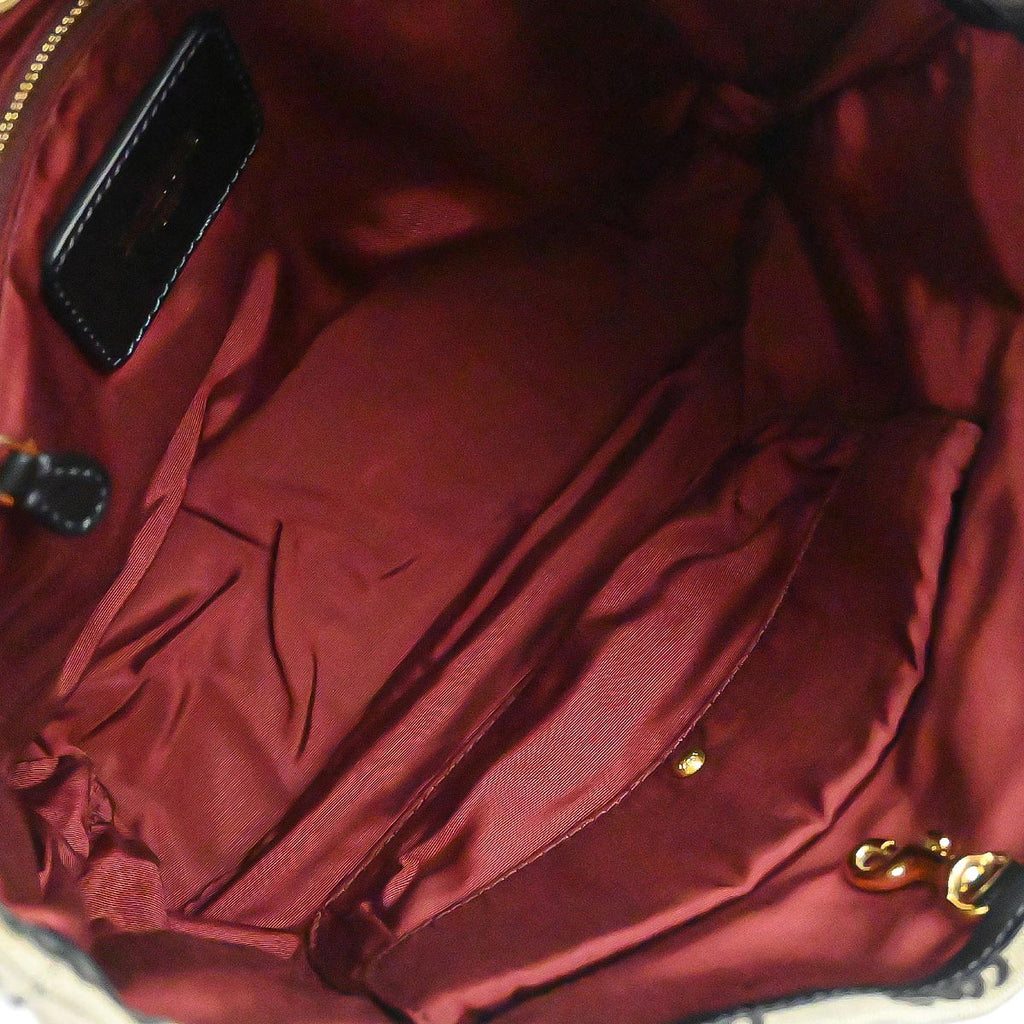 Loewe * Black Canvas Tote Handbag