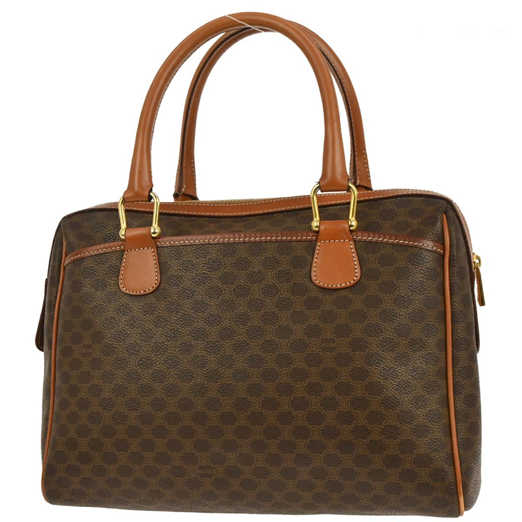 Celine Brown PVC Macadam Handbag