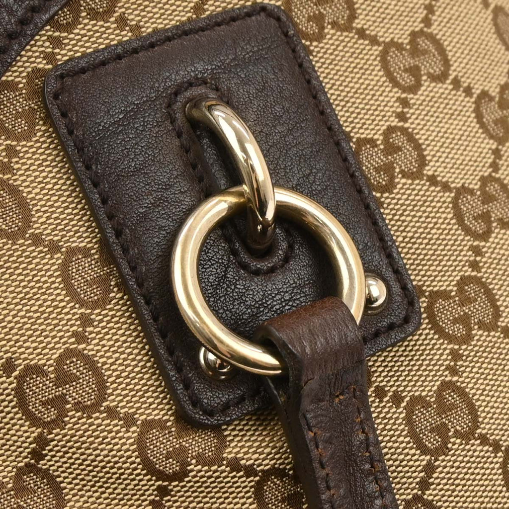 Gucci Beige Canvas GG 2way Shoulder Handbag