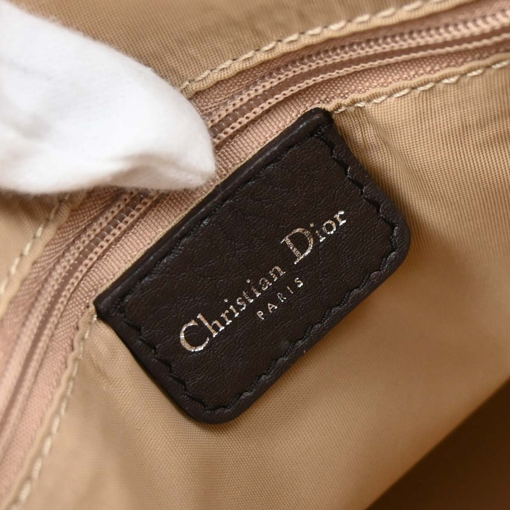 Christian Dior Brown Beige Street Chic Trotter Handbag