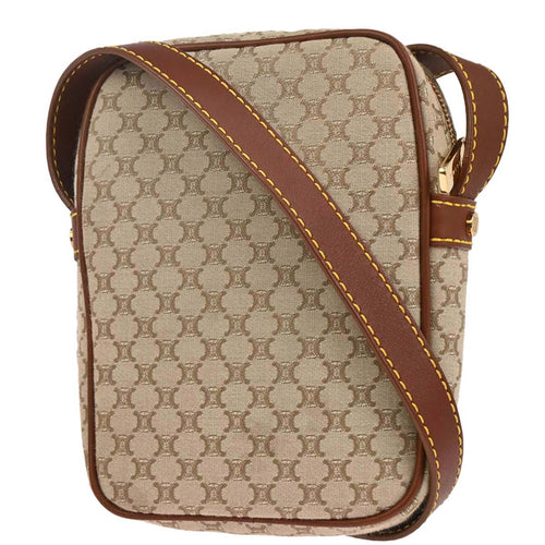 Celine * Beige Macadam Shoulder Bag