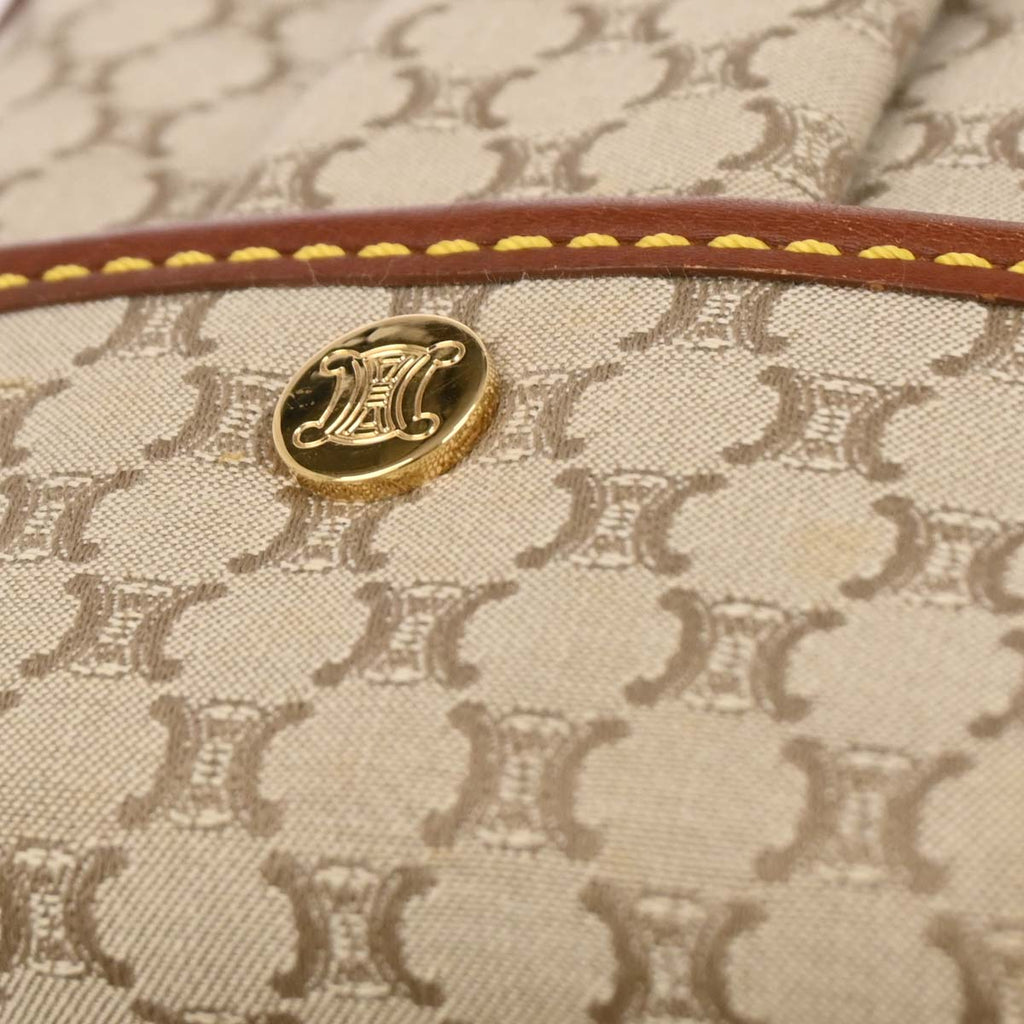 Celine * Beige Macadam Shoulder Bag