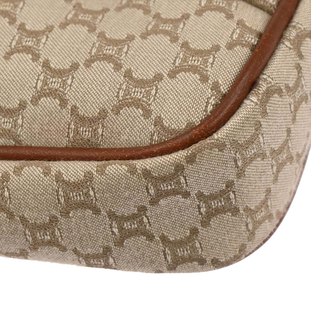 Celine * Beige Macadam Shoulder Bag