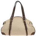 Celine * Beige Canvas Macadam Handbag