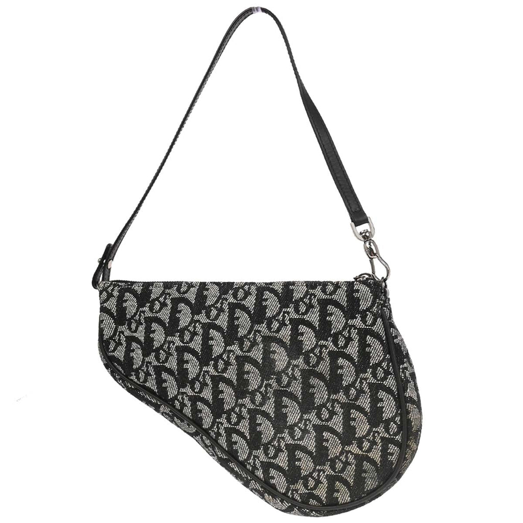 Christian Dior Black Trotter Saddle Handbag