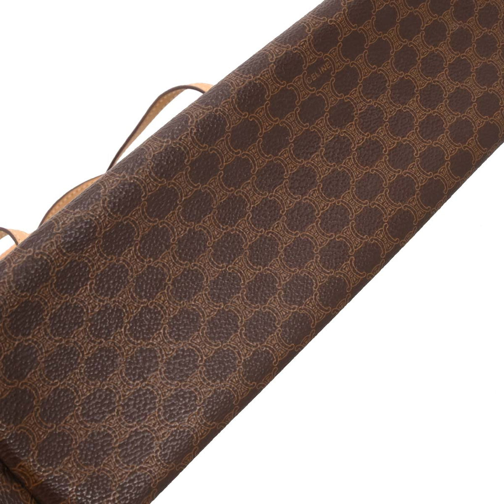 Celine * Brown Macadam Tote Handbag