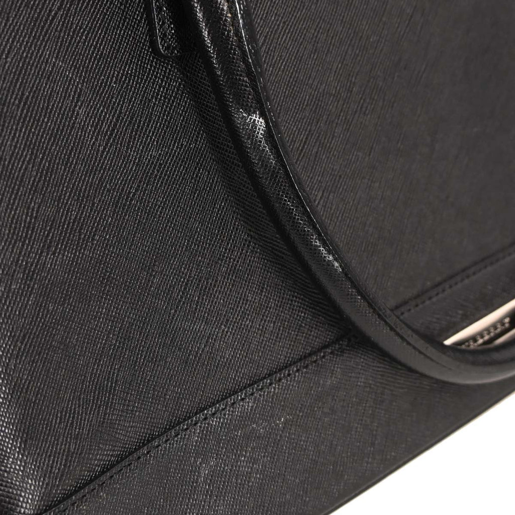 Burberry Black Leather Tote Handbag