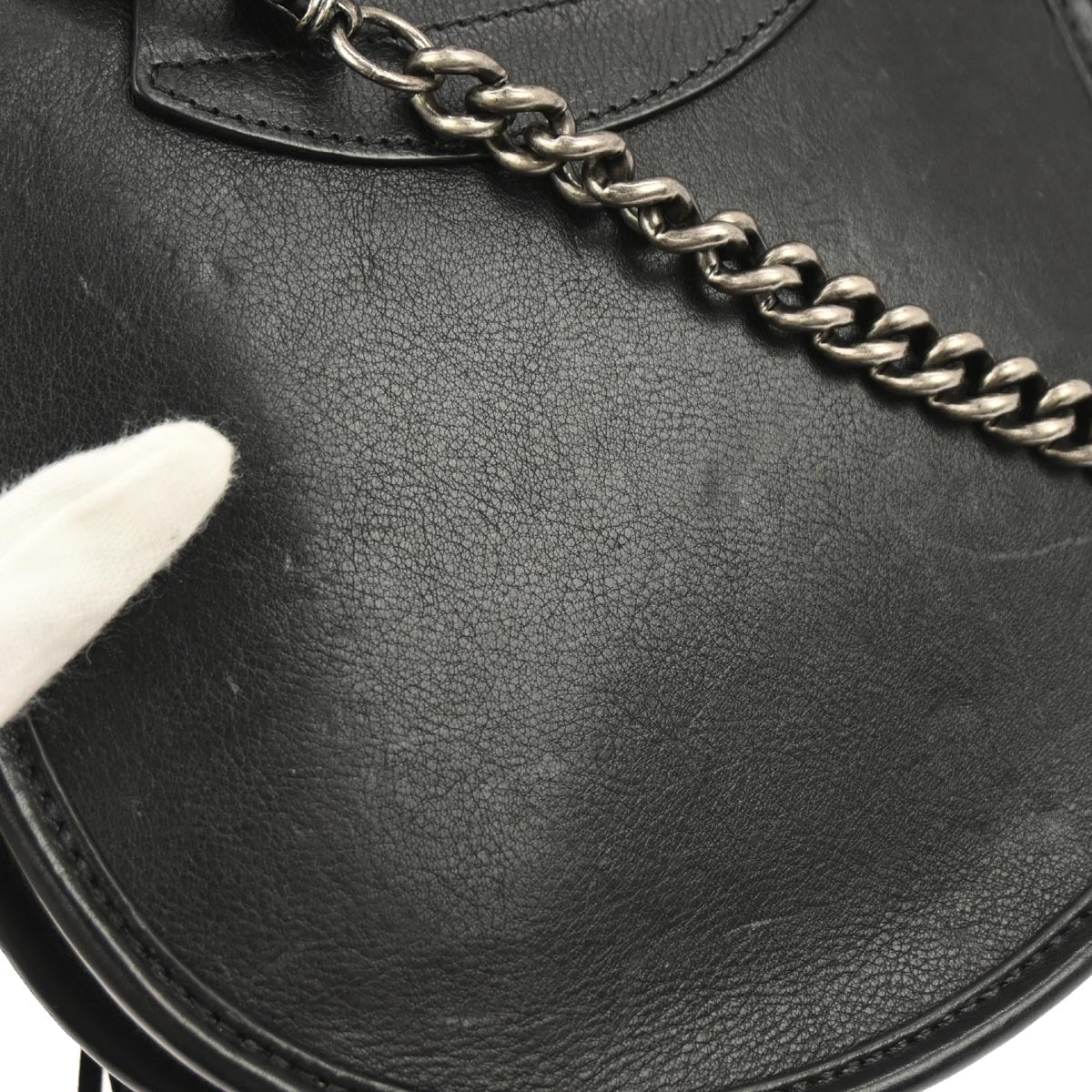 Chanel 2013-2014 Black Pony Hair Paris Edinburgh Saddle Bag Shoulder Bag